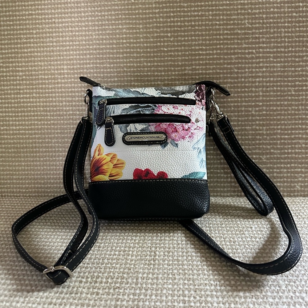 Stone Mountain Small Crossbody Purse with Zipped Closure and Adjustable Strap